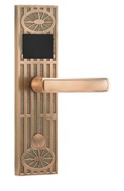 Sistema da fechadura da porta do hotel do ouro usando o cartão 125KHz ou 13.56MHz de Rfid