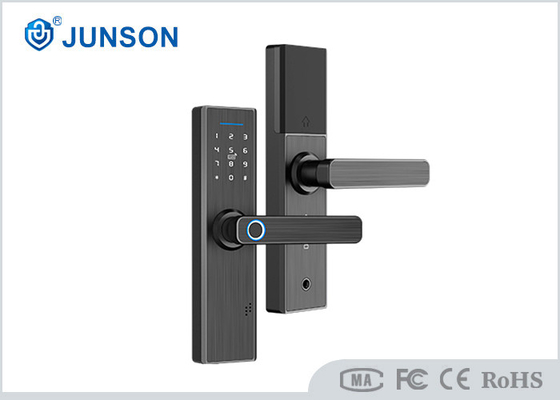 Anti tipo alarme de WIFI do preto das fechaduras da porta 6V da impressão digital do voyeur da baixa potência