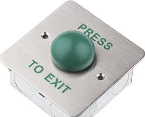 Painel de aço inoxidável quadrado de 86 mm saída de emergência interruptor de botão para sistemas de controle de acesso