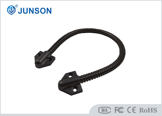 Loop de porta de cabo blindado de aço inoxidável preto para proteção de arame