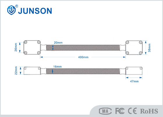 ABS Head 304 Stainless Steel Door Loop para montagem na superfície