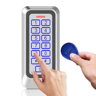 Metal Case Outdoor Ip67 EM/MF Card Access Control With Backlight Keyboard