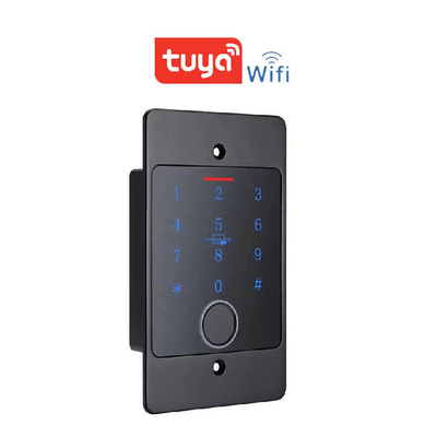 Caixa de metal à prova d'água Smart Tuya Wifi Autônomo Controle de acesso de impressão digital incorporado com teclado