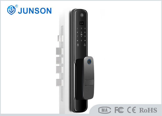 Fechadura de Porta com Bateria de Íon de Lítio de Alta Qualidade de 4200mAh, Impressão Digital com Aplicativo Tuya Smart e Capacidade para 100 Impressões Digitais