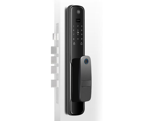 Fechadura de Porta com Bateria de Íon de Lítio de Alta Qualidade de 4200mAh, Impressão Digital com Aplicativo Tuya Smart e Capacidade para 100 Impressões Digitais