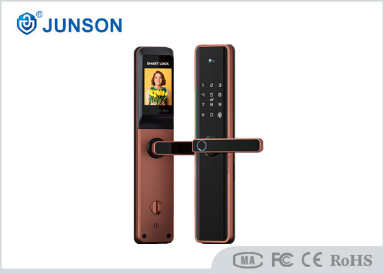 Fechaduras da porta espertas da impressão digital do App de WIFI Tuya com câmera do Peephole