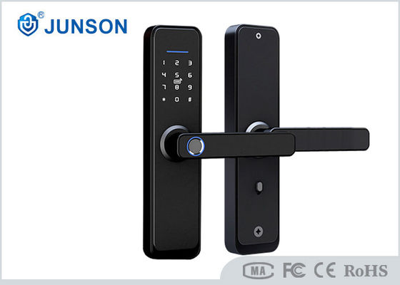 Material liga de zinco das fechaduras da porta da impressão digital do fechamento de Tuya Wifi Smart do tela táctil para a casa