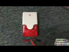 Sirena de segurança e luz de estroboscópio