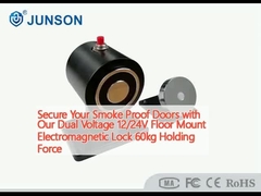 Segure as suas portas à prova de fumo com a nossa dupla voltagem 12/24V, eletromagnética, fechadura de 60kg, força de retenção