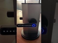 Apresente a fechadura de porta com impressão digital com maçaneta quadrada preta Tuya APP com identificação rápida para você