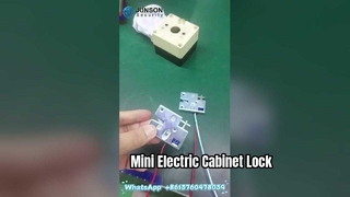 Segurança JUNSON · Mini fechadura de gabinete elétrico JS-4052/S