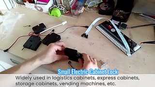 Pequena fechadura de gabinete elétrico
